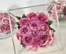 プロポーズの花束ウエディングブーケ記念の花残します 【スクエアS】大切な日のお花を保存　ブーケ・プロポーズの花束 イメージ1