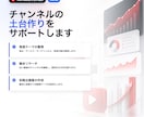 新規YouTubeチャンネルの戦略設計を支援します これから始めるYouTubeを成功に導く イメージ3