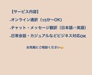 英語での会話、手伝って！通訳します オンライン通訳・チャット翻訳もOK！伝えたいを丁寧にサポート イメージ4