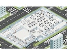 アイソメトリックのイラスト描きます 立体製図法でイラストを描きます イメージ3