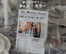 説明書付き◎英字新聞風プロフィールブック作れます 【即日納品】席次表入り！英字新聞で特別な1冊を簡単作成 イメージ2