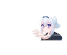 アニメ塗りでかわいい女の子描きます 立ち絵　アイコン　配信用イラスト　表情差分　歌ってみたサムネ イメージ6