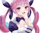 胸上イラスト描きます VTuberさん大歓迎！サムネ等にいかがですか？ イメージ2