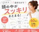 頭の中を整理して次の一歩を見つけます 思考を見える化して行動につなげます イメージ1