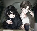 かわいい女の子かっこいい男の子描きます 魅力的な1枚絵、使いやすい立ち絵を描きます イメージ7