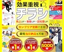 修正無制限、文章不要、短納期、キャンセル保証します 品質&反響重視。売上・集客UPをもたらすチラシを作成します。 イメージ1