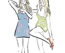 SNSアイコンや投稿デザインを承っております おしゃれで可愛い目を引くイラスト イメージ3