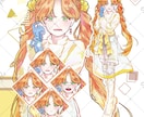 きらきらかわいい女の子描きます キラキラ可愛い、おしゃれな女の子のイラストはいかがですか？ イメージ3