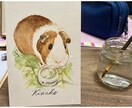 透明水彩を使用。可愛い猫の似顔絵を手描きで描きます ペット／猫／プレゼント／アート（※ワンコは別出品です） イメージ6