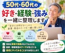 50・60代の好き・経験・強みを一緒に整理します 「自分には何もない」から副業・発信のテーマを一緒に探します イメージ1
