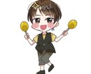 商用利用無料！16タイプ性格風ミニキャラ描きます 立ち絵/アイコン/配信素材/グッズ/似顔絵/オリキャラ イメージ6