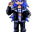 ポップで少し怪しい一枚絵描きます ポップで可愛い中に少し怪しい空気感のあるキャラを制作します イメージ4