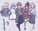 TRPGの立ち絵を制作します 基本全身絵！表情差分なども制作します！ イメージ2