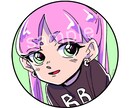 可愛いキャラアイコン描きます まるくてかわいい自分だけのイラストアイコンです♪ イメージ1