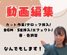 動画編集何でもいたします 長い動画から短い動画まで対応させていただきます イメージ1