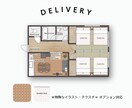 おしゃれなイラスト間取り図を制作します 雰囲気伝わるおしゃれなイラスト間取り図 イメージ10