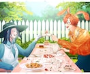 キャラ＋背景、スチル、オリジナルキャラなど描きます YouTube動画、MV、配信、小説、朗読、SNS等に★ イメージ4
