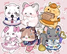 ふわふわ可愛い！動物イラスト・アイコン描きます 人間キャラのマスコット化、動物のオリキャラ、ペットなど！ イメージ1