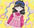 レトロポップな似顔絵・イラスト描きます レトロ、ポップ、カラフル、漫画ちっくな似顔絵が得意です❁ イメージ2
