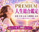 人生まるごと深く視るプレミアム鑑定をお届けします 恋愛・復縁・結婚・仕事・転職・お金・人間関係・未来まで対応 イメージ1