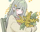 プレゼントにも最適！ふんわり可愛い絵柄お届けします 一人物あたり5000円で小物や簡単な背景無料！ イメージ2