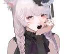 地雷系厚塗りイラスト(似顔絵◎)ます あなたの自撮りやキャラデザを写実・アニメ寄りに描きます イメージ5