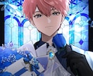 華やかな縦長バストアップイラストをお届けします 修正回数無制限！理想通りの絵を制作します！ イメージ4