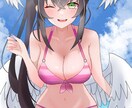 可愛い水着の女の子描きます 可愛くてセクシーな水着の女の子のイラストを作成します イメージ2