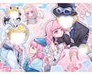 カップルイラストや夢絵、可愛い女の子を描きます ラブラブ＆距離近め！甘々な雰囲気のイラストをお届け♩ イメージ4