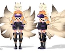 Vtuber向け、3Dモデルのモデリングを承ります 修正無制限＆終身アフター　VRchat対応可！再現度抜群！ イメージ3