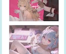 厚塗りで透明感のあるかわいいイラスト制作いたします アイコン、立ち絵、サムネイルなどさまざまな用途に！ イメージ2