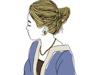 SNS風のお洒落挿絵イラストお描きします 可愛い！褒められるファッション系女性イラスト イメージ7