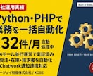 Python/PHPで業務を自動化します EC現場で実証済み／受注・在庫・帳票の自動化に強み イメージ1