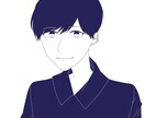 貴方様の好みの単色イラストを描きます 可愛い女の子からかっこいい男の子まで幅広く受け付けます イメージ2