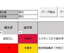 エクセルVBAで作成したタスク管理表を出品します インターネット環境がなく作業管理にお悩みの方! イメージ1