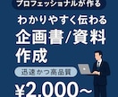 企画書・資料をプロ品質に仕上げます 資料作成業務に時間がないとお悩みの方へ イメージ1