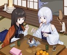 和風かわいい一枚絵を作成致します 活動者、VTuber、商用・個人利用される方にも。 イメージ7