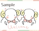 温かみのある、ちょこっとイラスト描きます ★ワンポイントにオススメ★使用色はシンプルに２色まで★ イメージ5