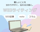 SEO対応｜読みやすく伝わる記事を執筆します 知らない人にも、ちゃんと伝わる文章を。 イメージ1