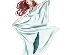 女性の仕草にこだわった女性のイラストを描いています 雰囲気あるイラストでストーリーを生み出します！ イメージ2