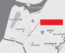 オリジナルのシンプルな地図を作成します チラシやポスター、名刺などに載せる案内地図にどうぞ イメージ3