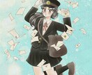 平成初期の少女漫画風イラスト描きます SNSアイコン、プレゼント、小説の表紙や挿絵などにぜひ！ イメージ2