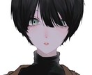 透明感のあるバストアップ単体絵描きます 目元がキラキラな女の子、中性的な男の子大得意です イメージ1