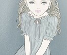 おしゃれ人物イラスト描きます おしゃれ女性イラスト,くすみカラー,アートイラストが得意 イメージ1