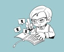 シンプルでやさしい似顔絵アイコン制作します SNSやWebサイトに使える、やわらかいタッチの似顔絵制作 イメージ3