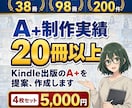 Kindle出版のA＋を提案、作成します 出版38冊・サポート98冊の作家が心を揺さぶるA＋を作成 イメージ1