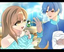 アニメ風のイラストを制作いたします あなたの思い通りのシーンを再現！ イメージ2
