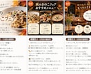 飲食店の告知画像3枚と投稿文3本を作ります 企画を伝えるだけ。画像と文章をまとめて納品 イメージ3