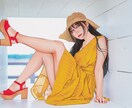リアルすぎないリアルなタッチで似顔絵描きます プレゼント、イベント用など各種用途に対応します イメージ2