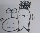 あなたのイメージからイラスト描きます モノクロだけどちょっと気になる絵です イメージ1